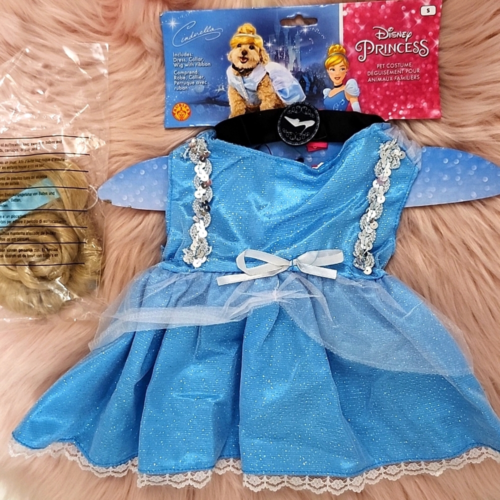 Brand New RUBIES DISNEY PRINCESS CINDERELLA 👸 PET COSTUME-S
